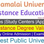 Annamalai University Distance Education courses
