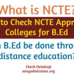 ncte approved bed colleges