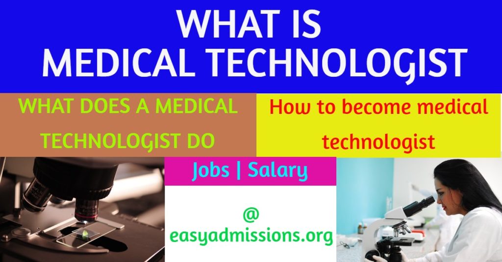 What Is Medical Technologist Salaryjobscareer Why Medical Tech