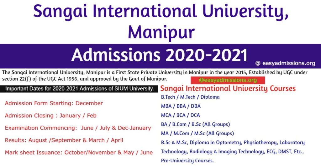 Sangai International University Admissions-2020-2021