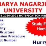 Acharya Nagarjuna University ANUCDE 2020-21 Admission Dates