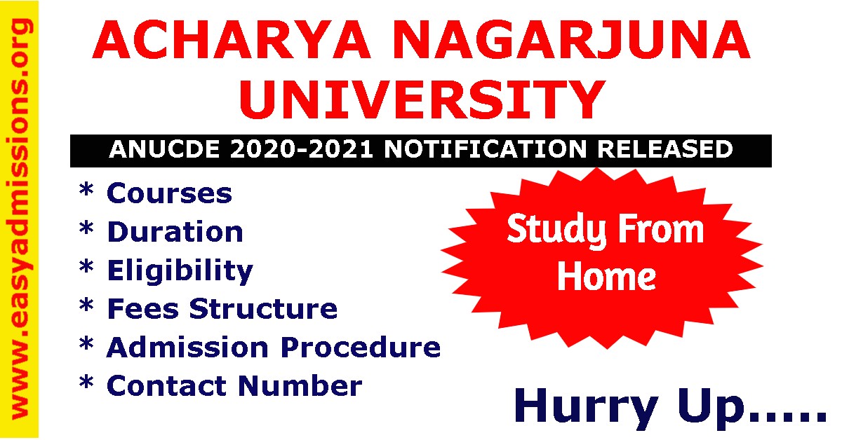 acharya nagarjuna university distance education books pdf