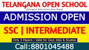 Telangana Open School Admission 2024-25