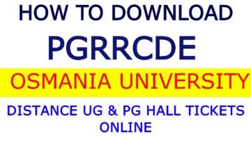 How to Download PGRRCDE Hall Tickets Online