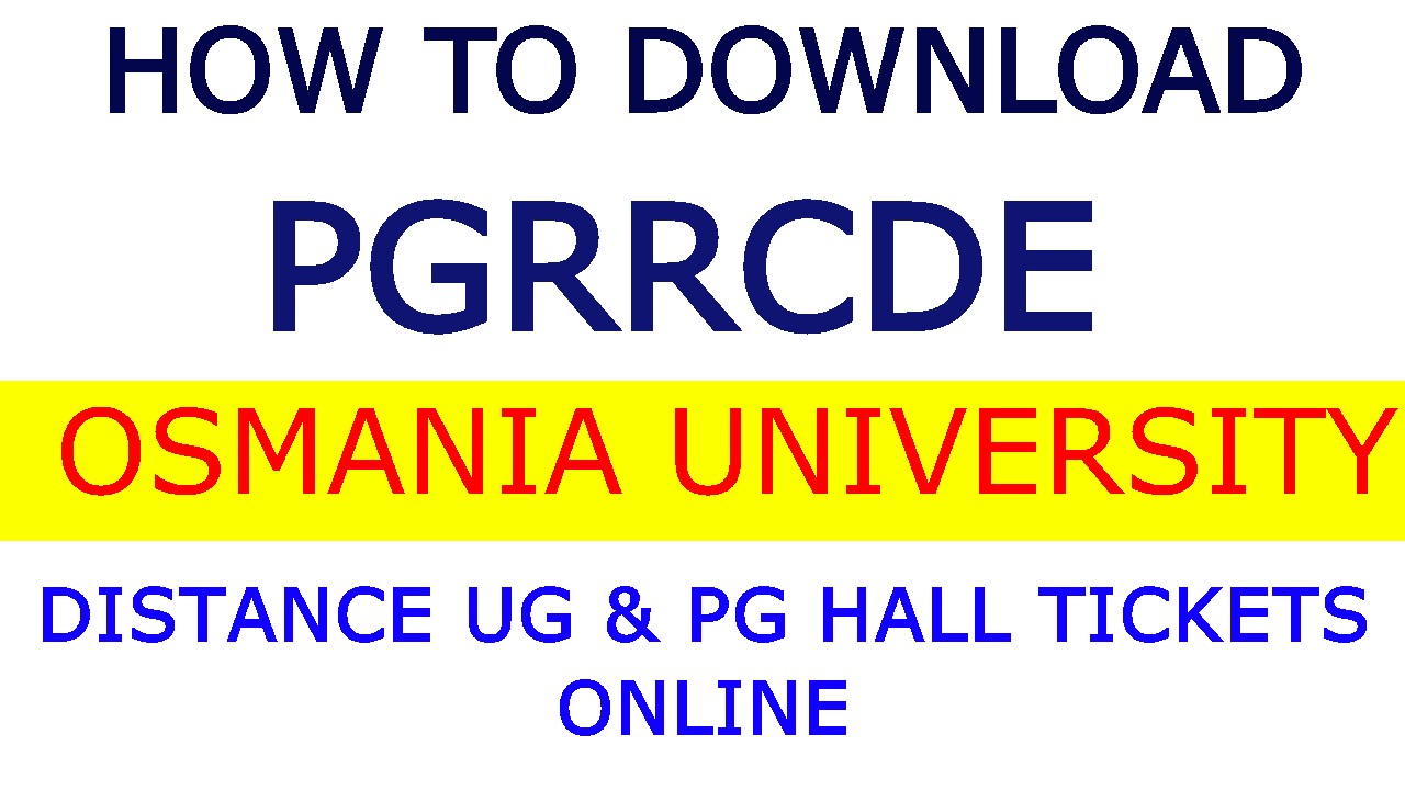 How to Download PGRRCDE Hall Tickets Online 2022