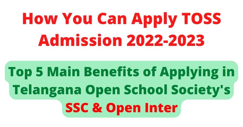 How You Can Apply TOSS Admission 2022-2023