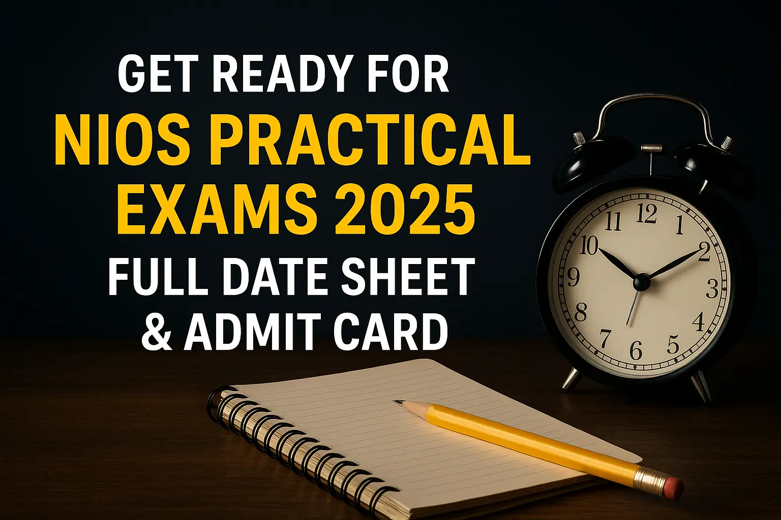 NIOS Practical Exam Date Sheet 2025 (September-October Session)