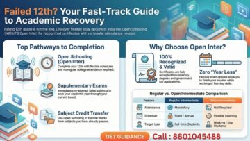 12th fail students education options how to complete intermediate after failing 12th open intermediate admission guide for students open schooling education options india study gap students completing intermediate