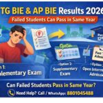TG BIE and AP BIE Results 2026 failed students can pass Intermediate in same year through supplementary exams or open intermediate admission